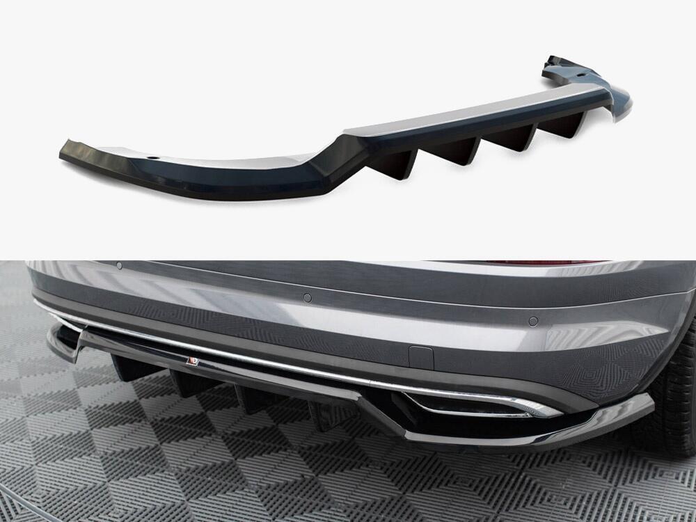Rear Splitter (Vertical Bars) Skoda Kodiaq Sportline Mk1 Facelift