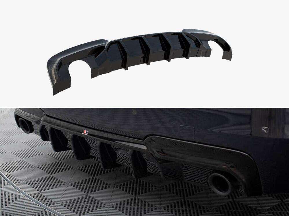 Rear Valance V.2 BMW 5 M-Pack F10 / F11 (Version with two single exhausts)