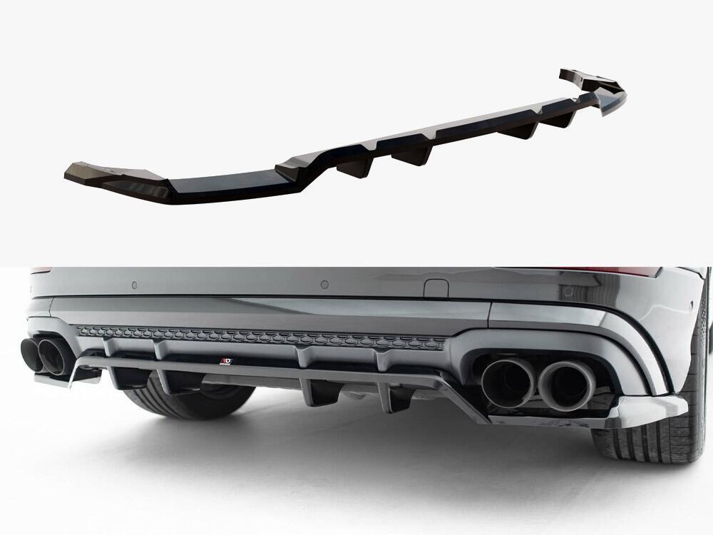 Rear Splitter (Vertical Bars) V.2 Audi SQ8 / Q8 S-Line Mk1 Facelift