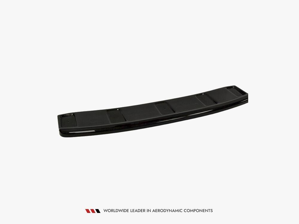 Central Rear Splitter Audi A7 S-line (Facelift) (Without Vertical Bars) (2014-2018) - Carbon Look