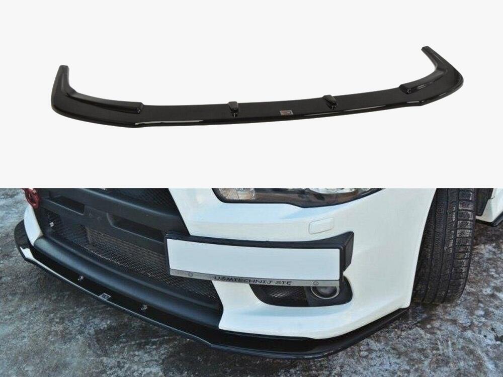 Front Splitter V.1 Mitsubishi Lancer EVO X (2007-2015) - Textured