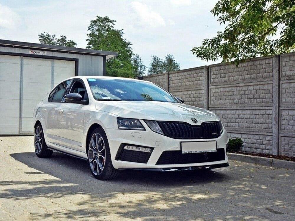 Front Splitter V.2 Skoda Octavia MK3 VRS (2013-2016) - Carbon Look