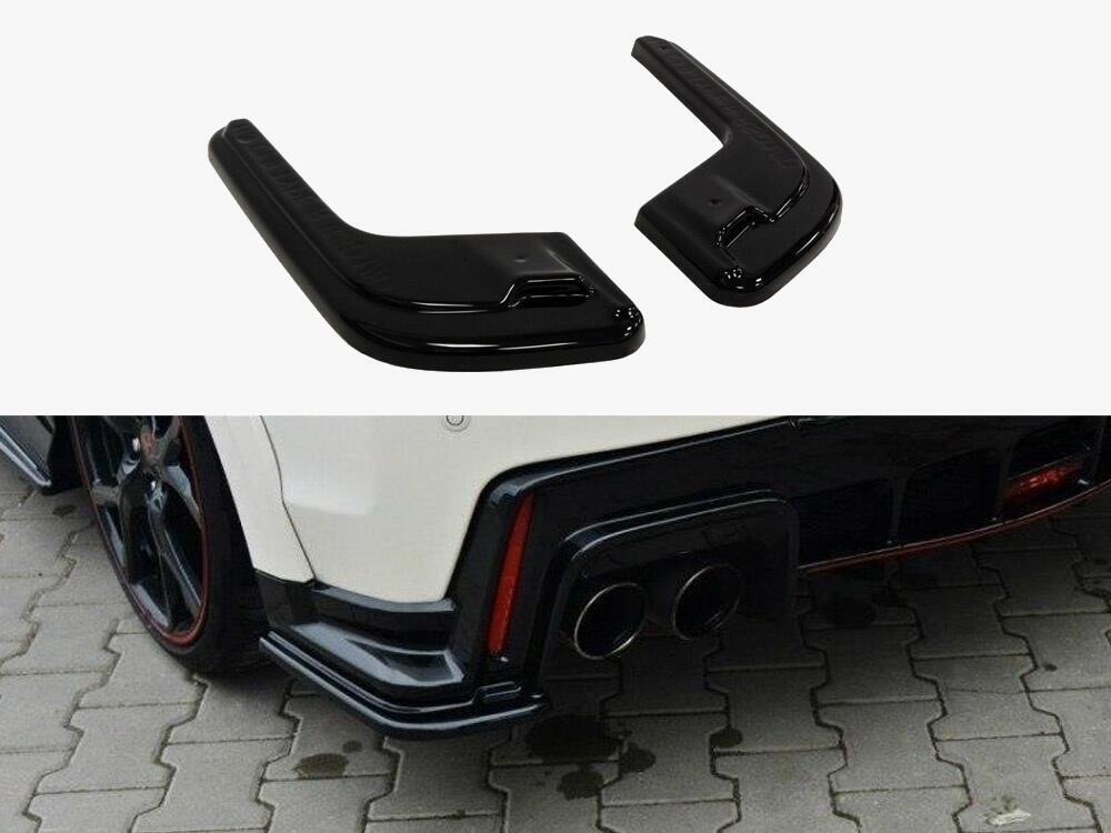 Rear Side Splitters Honda Civic IX Type R (2015-2017) - Carbon Look