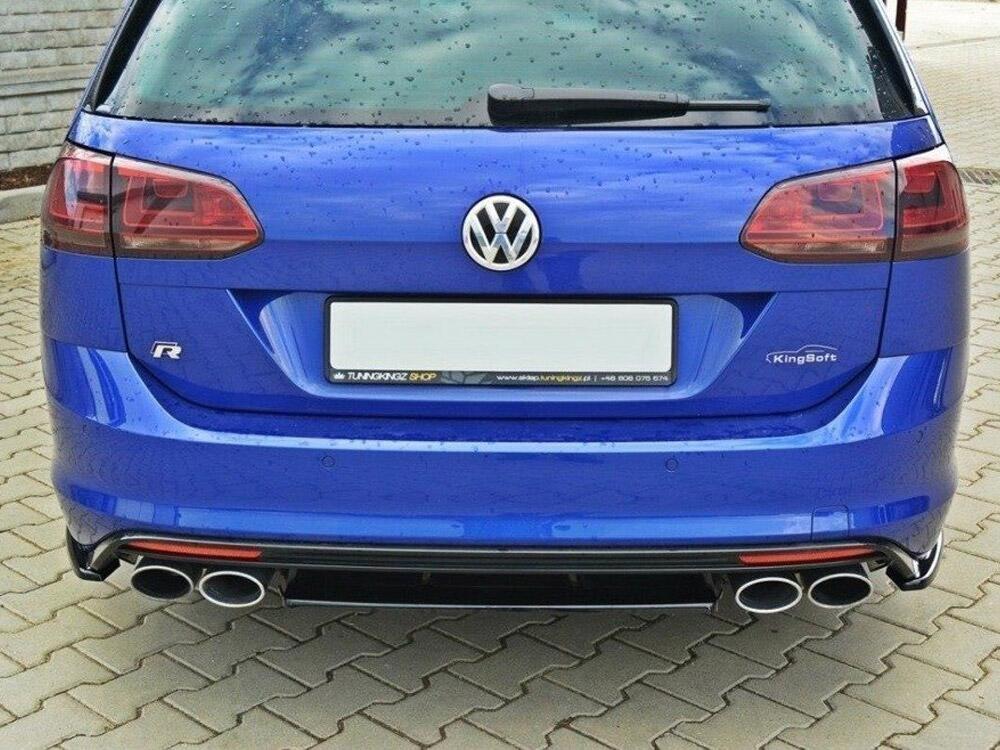 Central Rear Splitter VW Golf R Mk7 Estate - Carbon Look