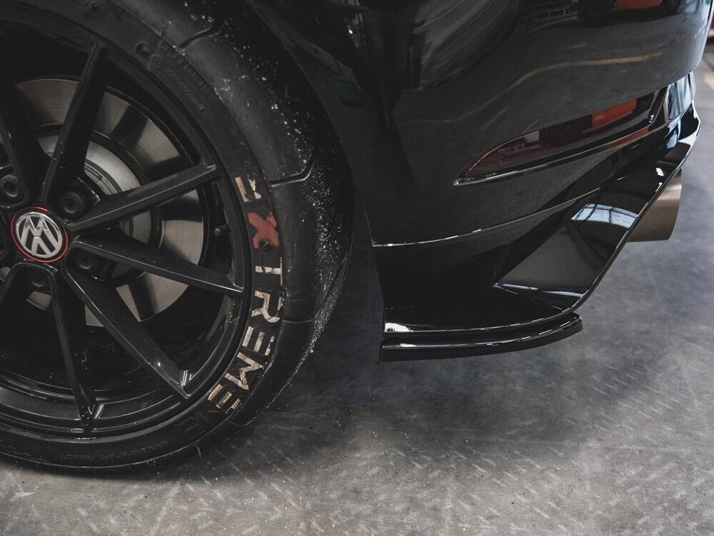 Rear Side Splitters VW Golf 7 GTI TCR - Carbon Look