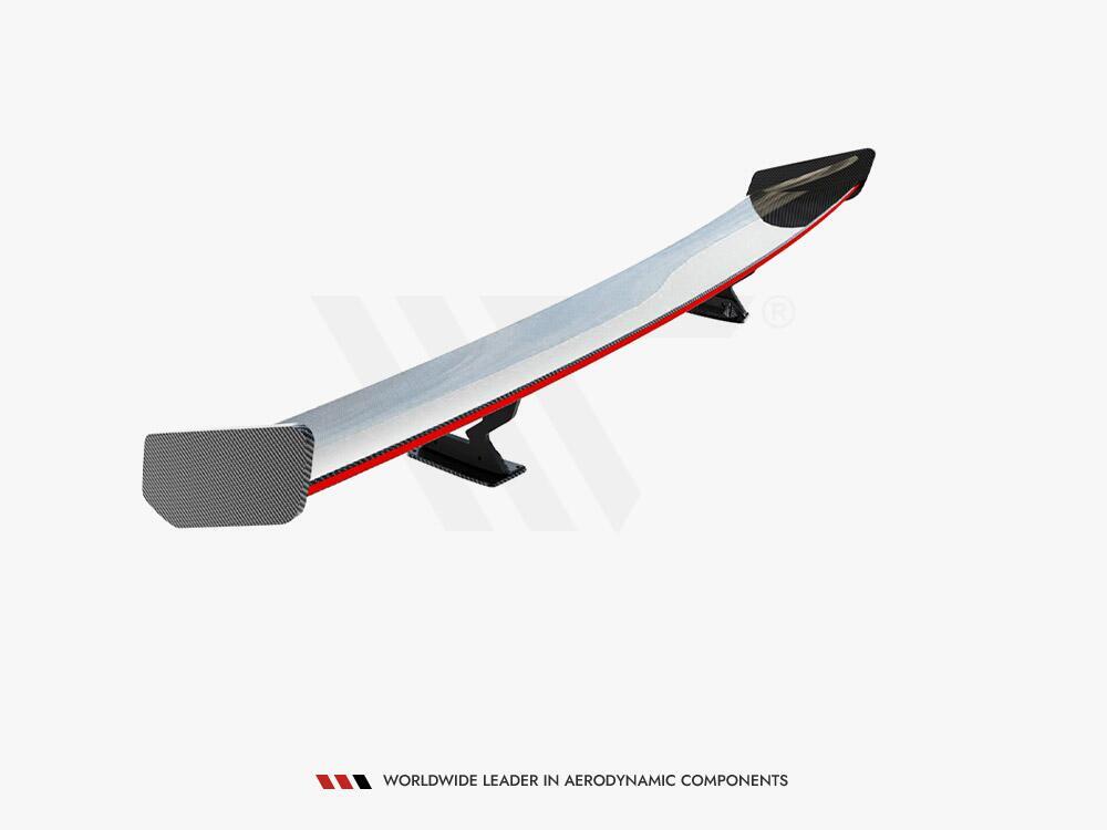 Carbon Spoiler With Internal Brackets Uprights + LED Chevrolet Camaro SS Mk6 Facelift