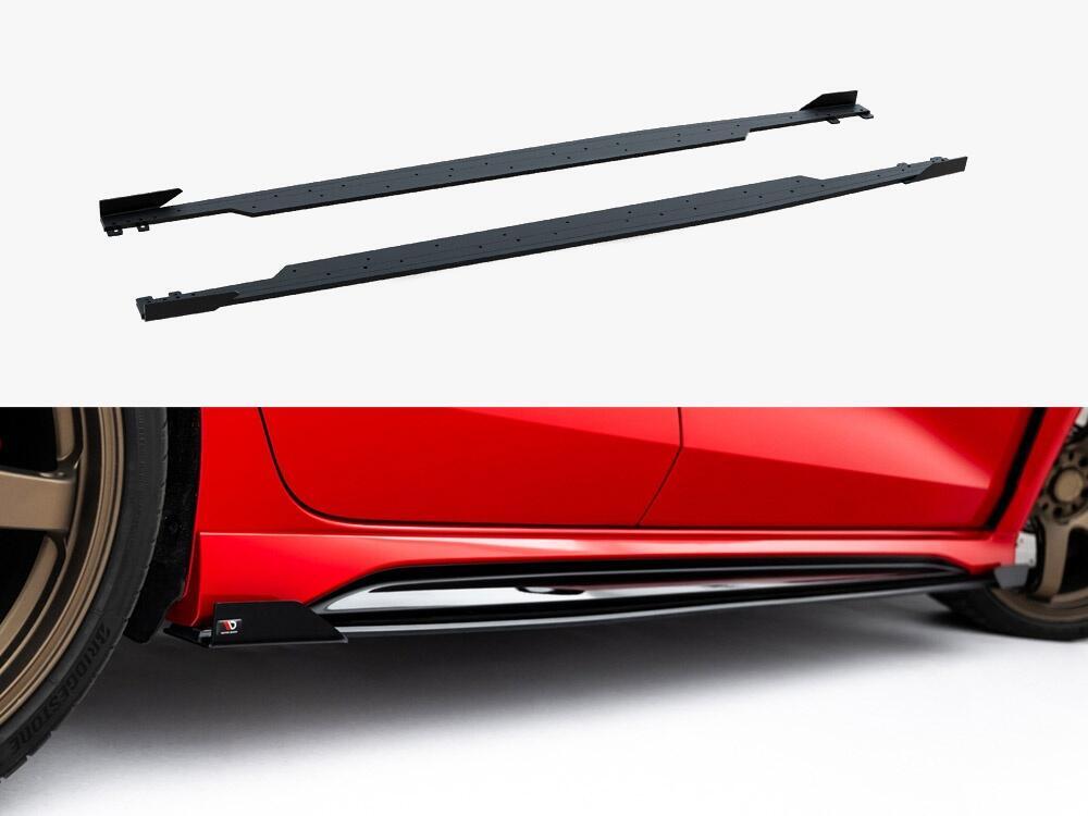 Street PRO Side Skirt Diffusers + Flaps Audi RS3 Sedan 8Y Facelift