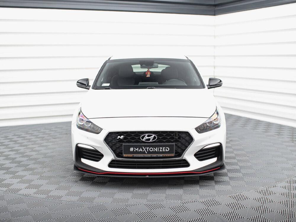 Street PRO Front Splitter Hyundai I30 N Mk3 Hatchback / Fastback - Black-Red