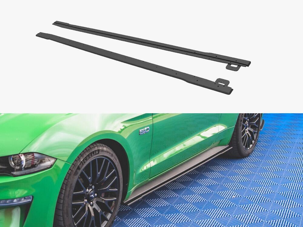 Street PRO Side Skirts Diffusers V.1 Ford Mustang GT Mk6 Facelift