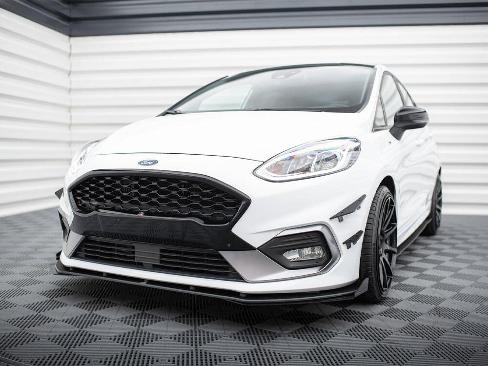 Front Splitter V.4 + Flaps Ford Fiesta ST / ST-Line Mk8