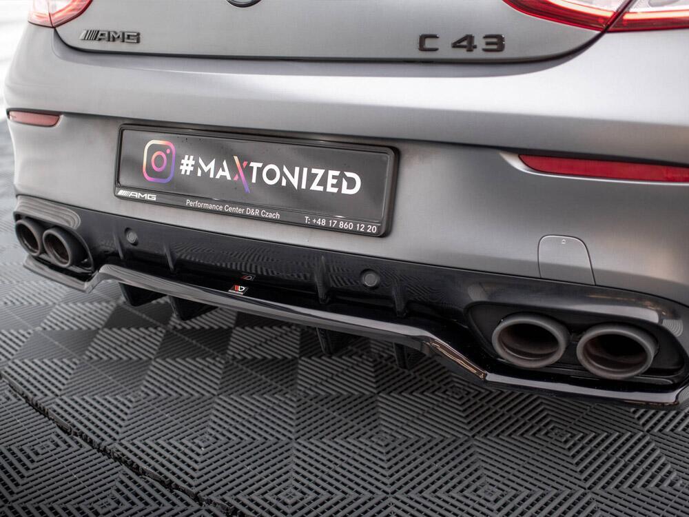 Rear Splitter (Vertical Bars) Mercedes-AMG C43 Coupe C205 Facelift