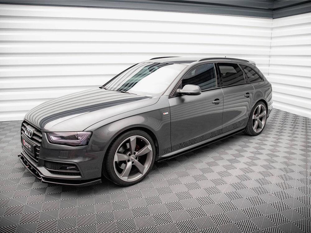 Side Skirts Diffusers V.2 Audi A4 / A4 S-Line / S4 B8