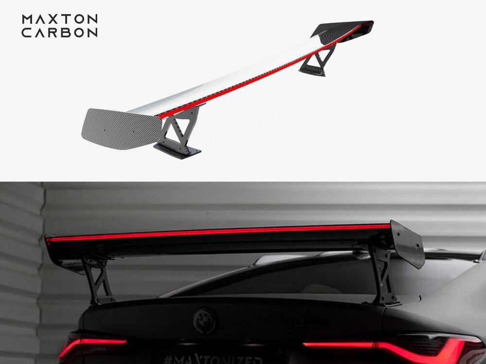 Carbon Spoiler With External Brackets Uprights + LED BMW M4 G82 / G82 Facelift / M440i / 4 M-Pack G22 / G22 Facelift