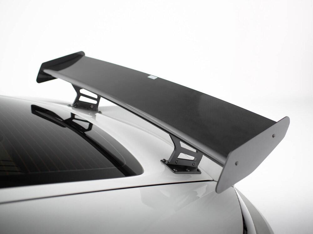Carbon Spoiler With Internal Brackets Uprights V.2 + LED Porsche 718 Cayman GTS 982c