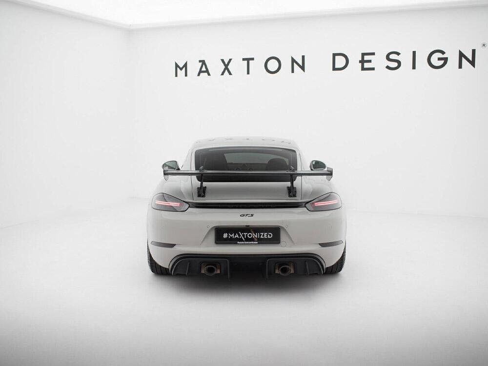 Carbon Spoiler With Upper Swan Mounting V.1 Porsche 718 Cayman GTS 982c