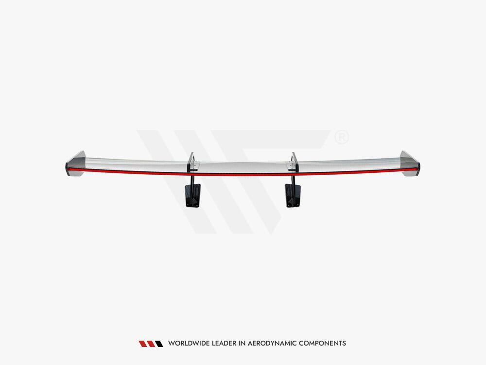 Carbon Spoiler With Upper Swan Mounting V.1 + LED Porsche 718 Cayman GTS 982c