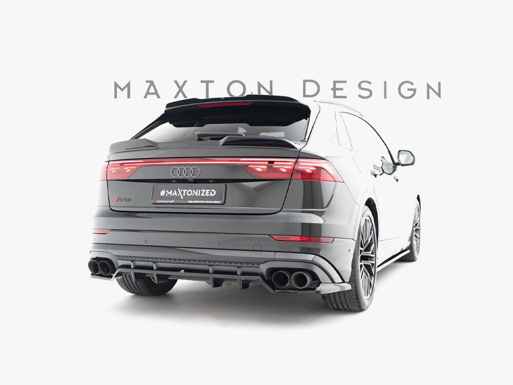 Rear Splitter (Vertical Bars) V.2 Audi SQ8 / Q8 S-Line Mk1 Facelift