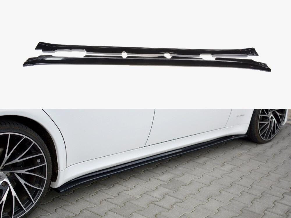Side Skirts Diffusers Maserati Quattroporte MK5 Facelift (2009-2012) - Carbon Look