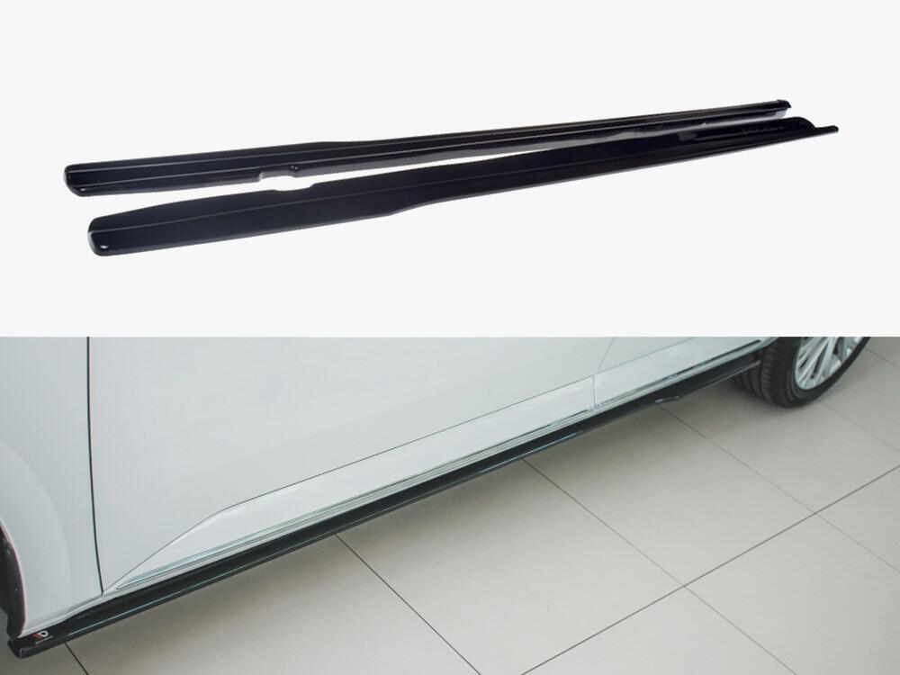 Side Skirts Diffusers Skoda Superb Mk3 FL (2019-) - Textured