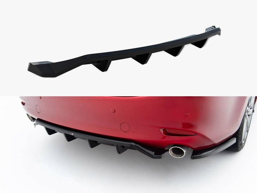 Rear Splitter (Vertical Bars) Mazda 6 Mk3 Facelift