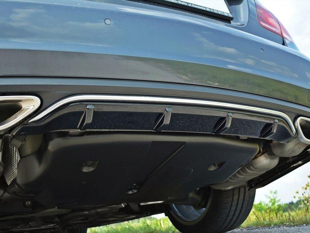 Rear Valance Mercedes - Benz E Coupe / Cabrio C207 Facelift / A207 Facelit - Carbon Look
