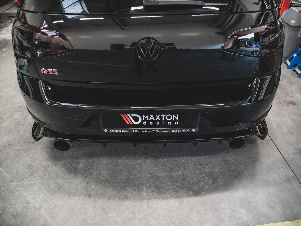 Rear Side Splitters VW Golf 7 GTI TCR - Carbon Look