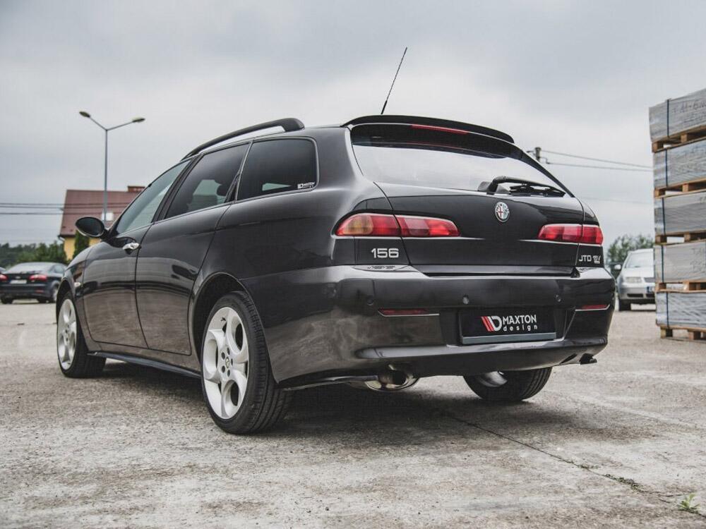 Rear Side Splitters Alfa Romeo 156 SW Facelift (2003-2006) - Carbon Look