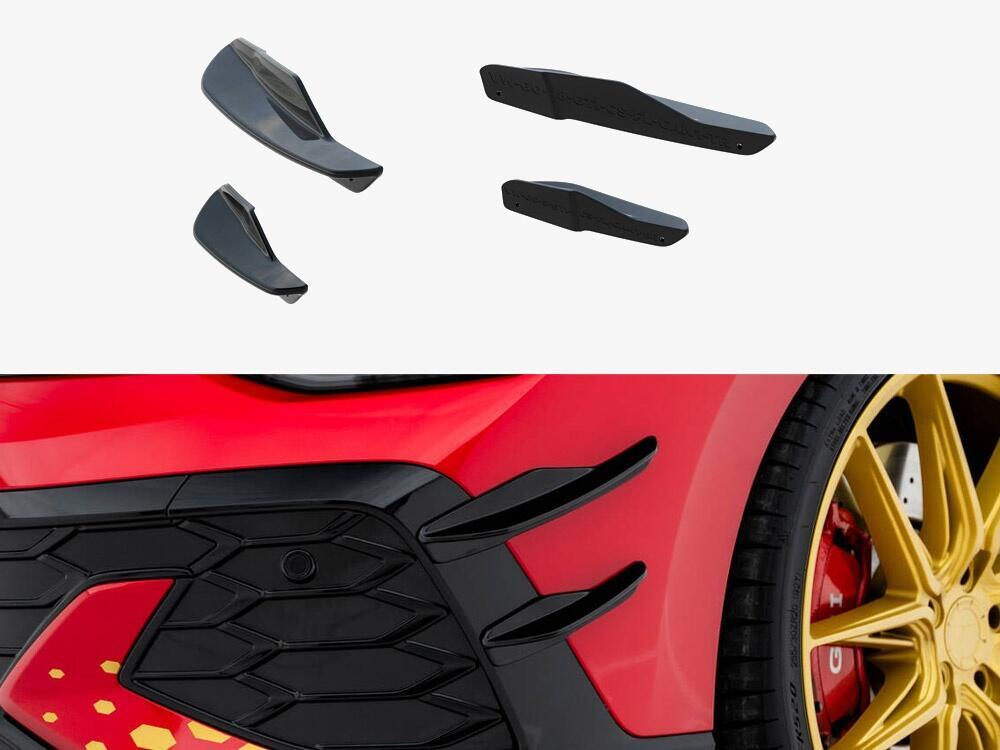Front Bumper Wings (Canards) Volkswagen Golf GTI Clubsport Mk8 Facelift