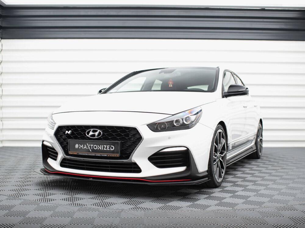 Street PRO Front Splitter + Flaps Hyundai I30 N Mk3 Hatchback / Fastback