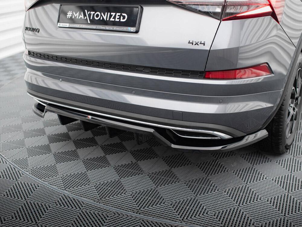 Rear Splitter (Vertical Bars) Skoda Kodiaq Sportline Mk1 Facelift