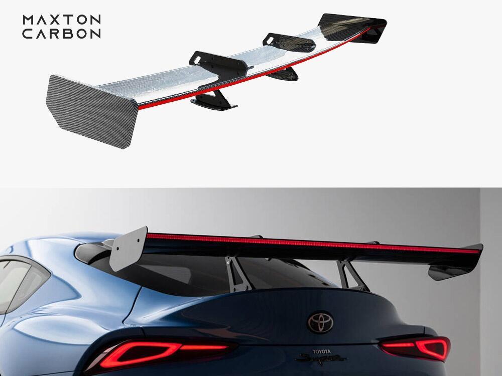 Carbon Spoiler With Upper Swan Mounting + LED Toyota Supra Mk5