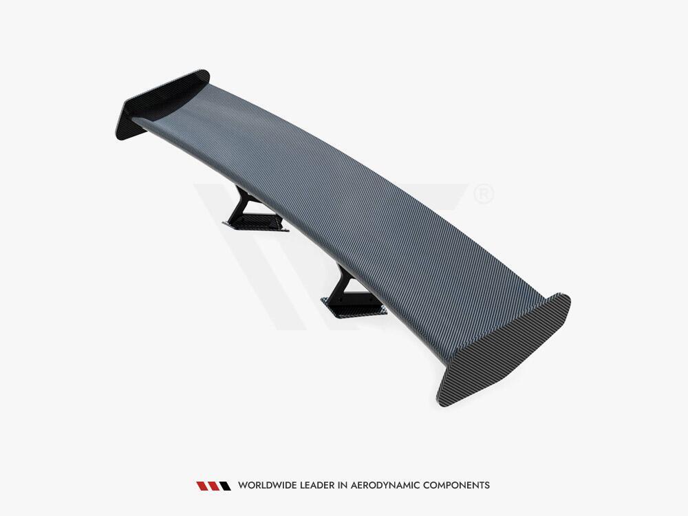 Carbon Spoiler With Internal Brackets Uprights V.2 + LED Porsche 718 Cayman GTS 982c