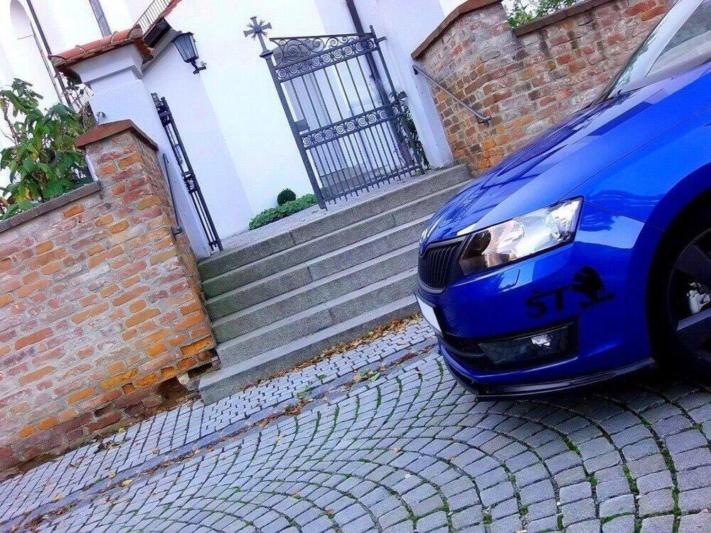 Front Splitter Skoda Rapid - Carbon Look