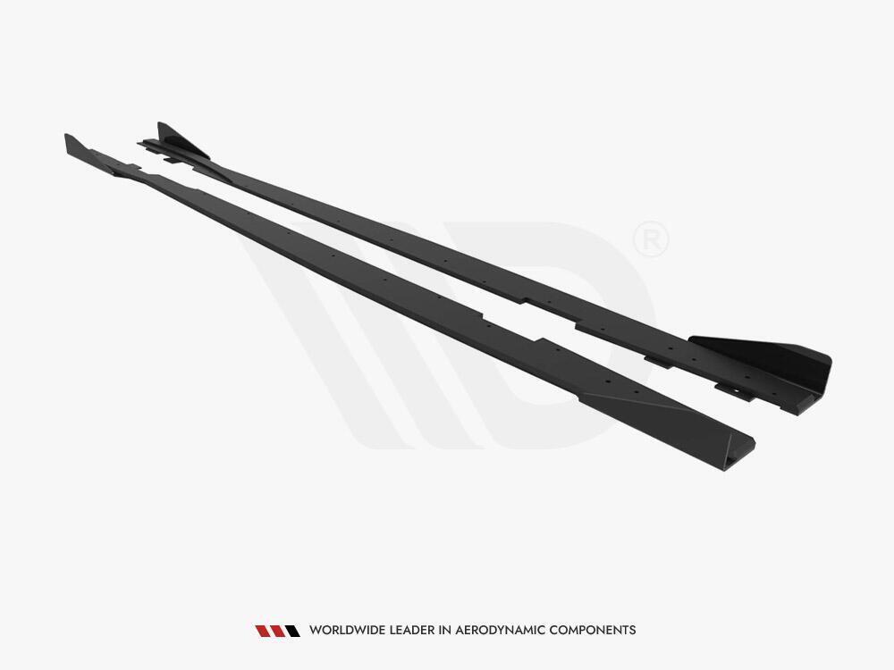 Street PRO Side Skirts Diffusers + Flaps Ford Focus ST Mk3 Facelift