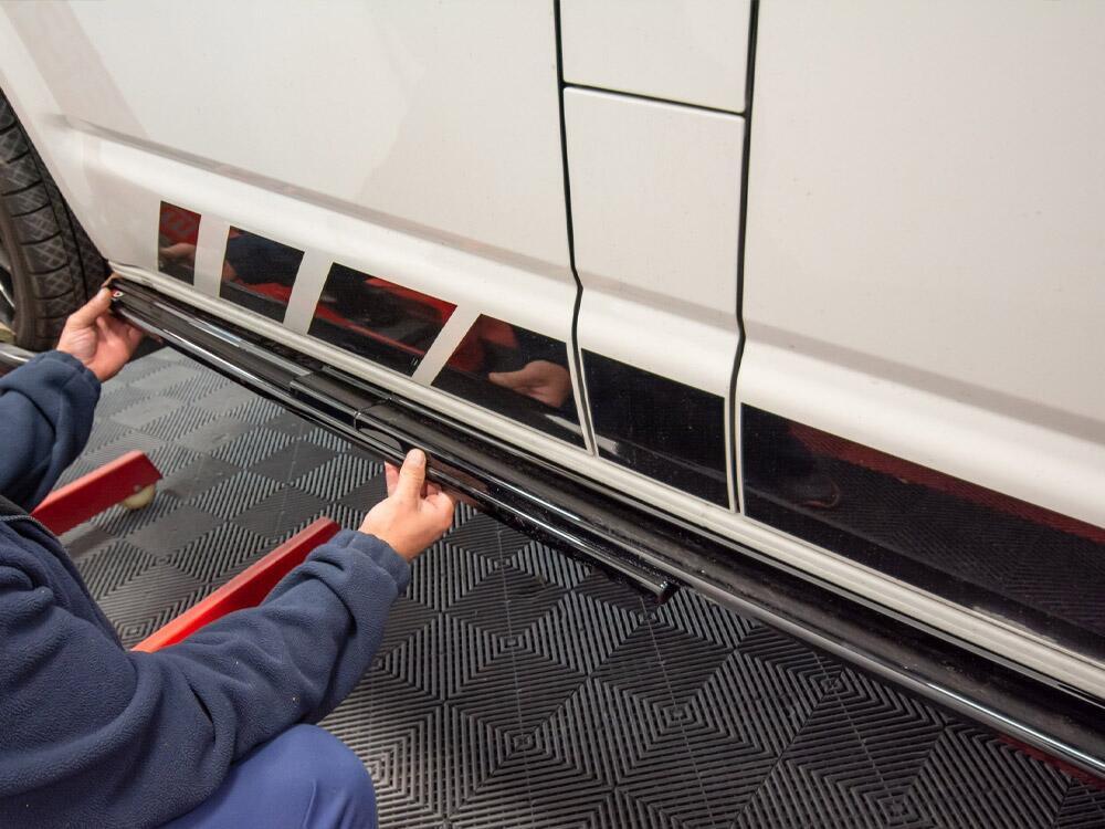 Side Skirts Diffusers VW T6 - Carbon Look