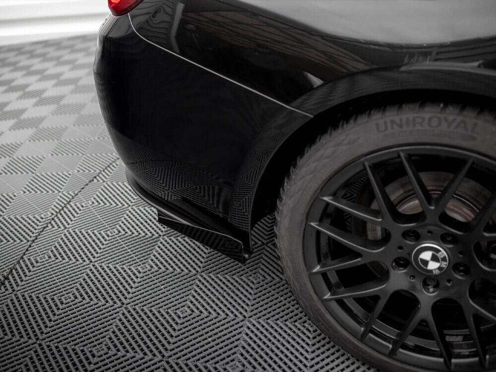 Street PRO Rear Diffuser + Flaps BMW 4 Gran Coupe F36 - Black-Red + Gloss Flaps
