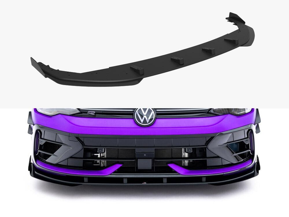 Street PRO Front Splitter + Flaps Volkswagen Golf R Mk8 Facelift