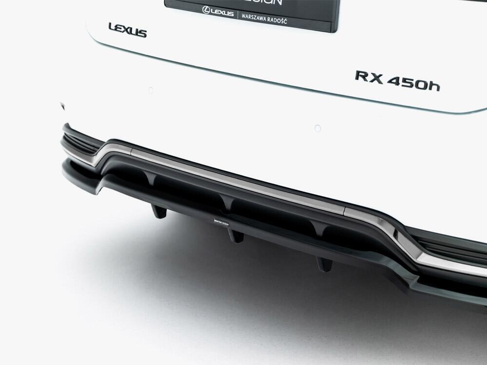 Rear Splitter (Vertical Bars) Lexus RX F-Sport Mk4 Facelift