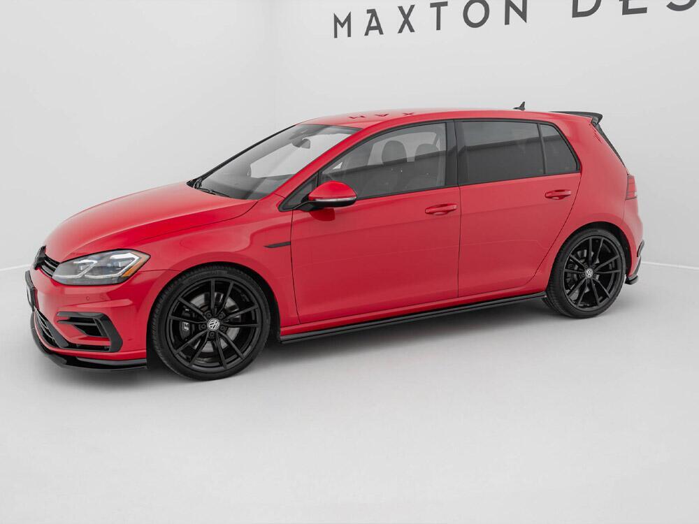 Side Skirts Diffusers V.2 Volkswagen Golf R / R-Line Mk7 Facelift