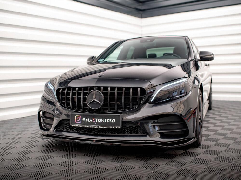 Front Splitter V.1 Mercedes-Benz C AMG Line Sedan / Coupe / Estate W205 / C205 / S205 Facelift