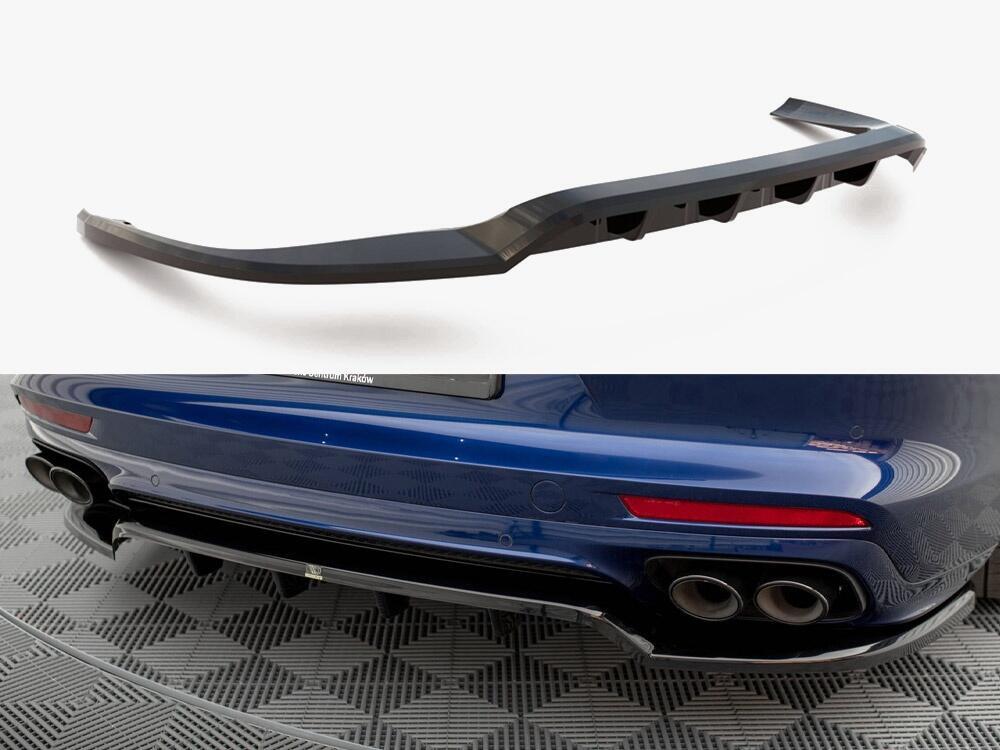 Rear Splitter (Vertical Bars) Porsche Panamera E-Hybrid 971 Facelift