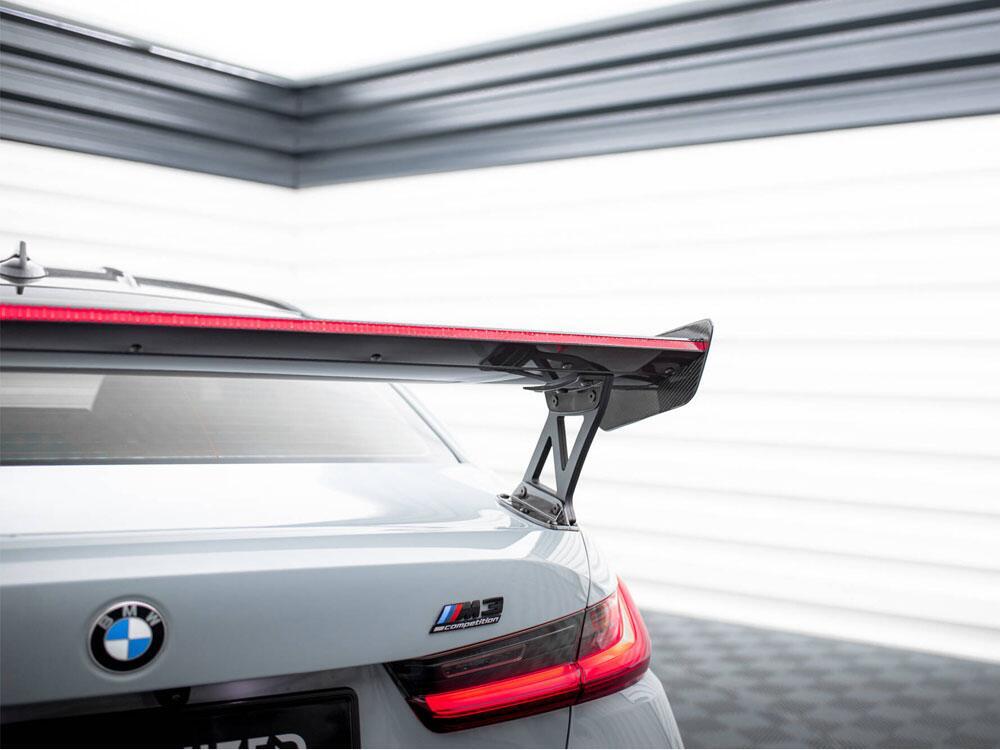 Carbon Spoiler With External Brackets Uprights + LED BMW M3 G80 / M340i G20 / 3 M-Pack G20 / 3 Standard G20