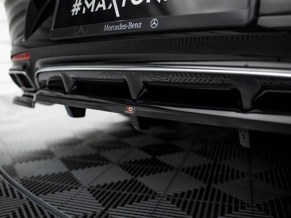 Rear Splitter (Vertical Bars) Mercedes-Benz S Coupe AMG-Line C217 Facelift