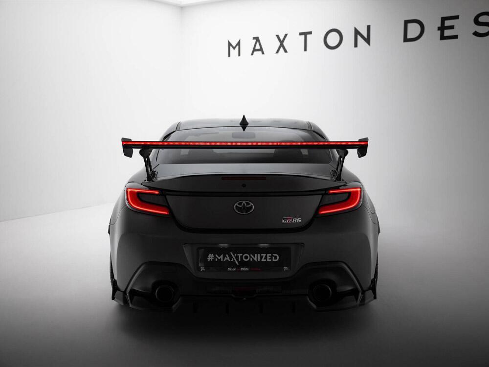 Carbon Spoiler With External Brackets Uprights + LED Toyota GR86