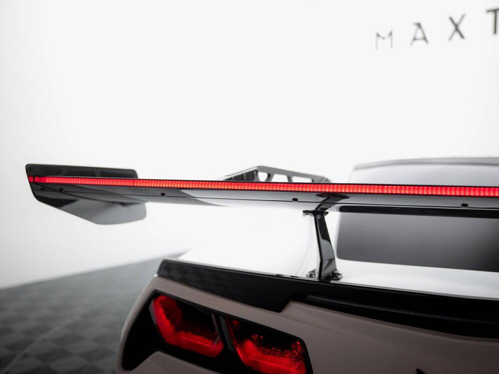 Carbon Spoiler With Upper Swan Mounting + LED Chevrolet Corvette Stingray / Grand Sport C7