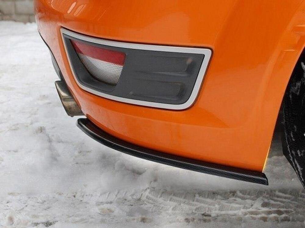 Rear Side Splitters Ford Focus MK2 ST Preface Model - Carbon Look