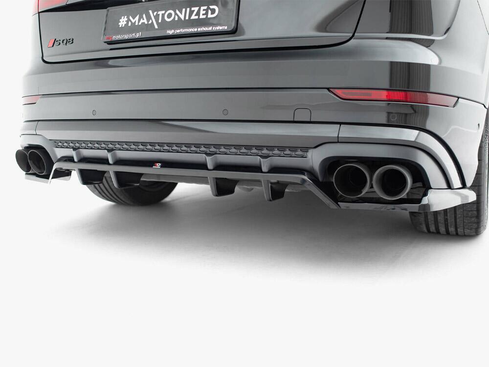 Rear Splitter (Vertical Bars) V.2 Audi SQ8 / Q8 S-Line Mk1 Facelift