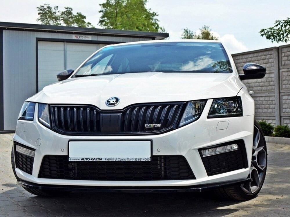 Front Splitter V.1 Skoda Octavia MK3 VRS (2013-2016) - Carbon Look