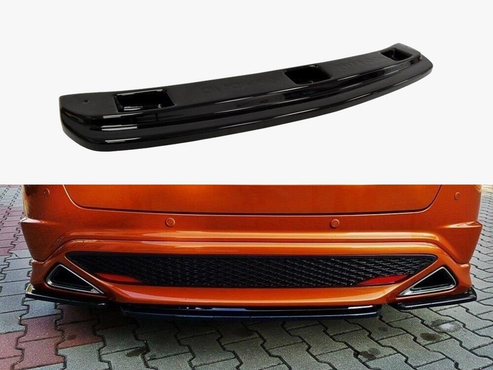 Central Rear Splitter Honda Civic VIII Type S/R (Without Vertical Bars) - Textured
