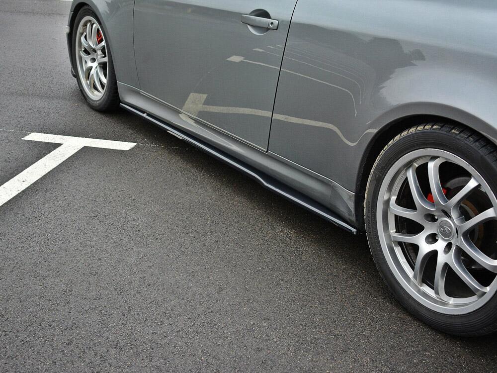 Side Skirts Splitters Infiniti G35 Coupe (2003-2007) - Carbon Look